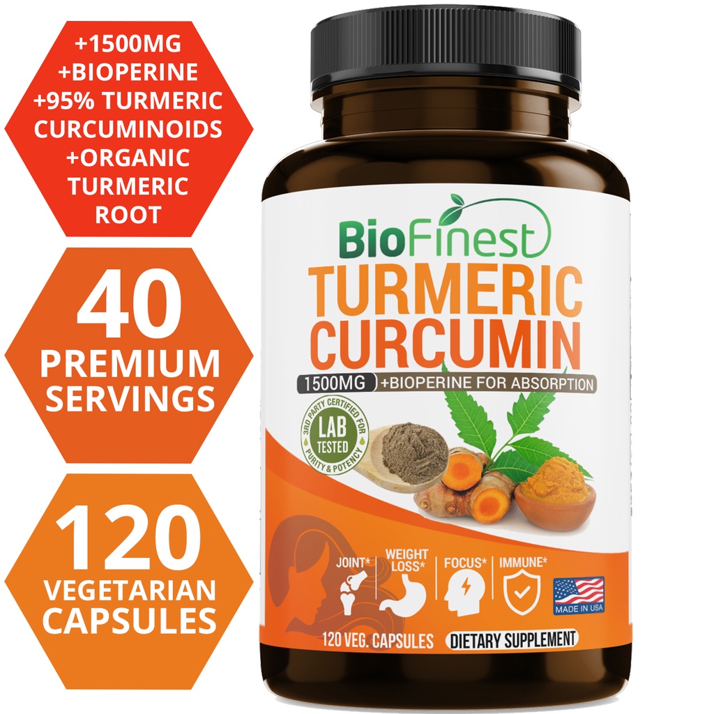 Biofinest Curcumin 1500 Mg 95% - Turmeric Curcumin Capsule review and price
