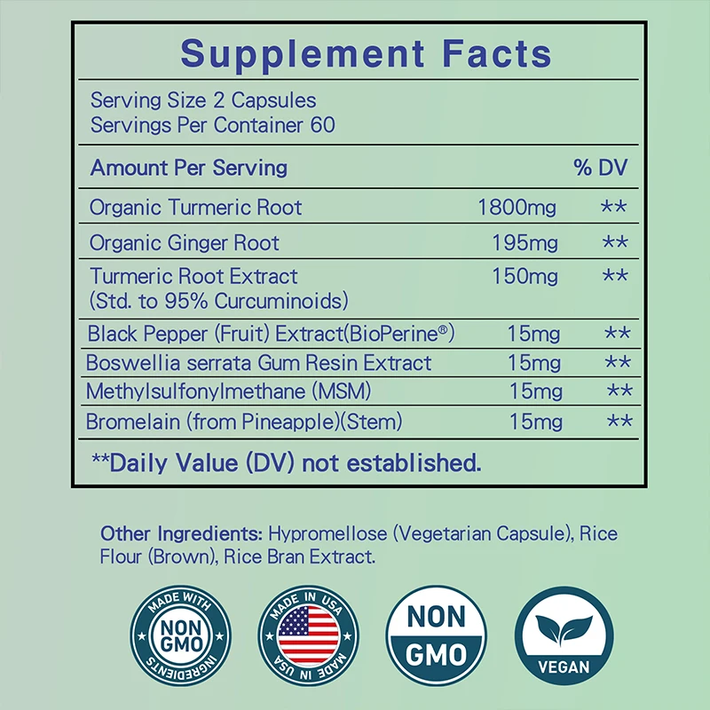 Turmeric Curcumin + Ginger Roo - Turmeric Curcumin Capsule review and price