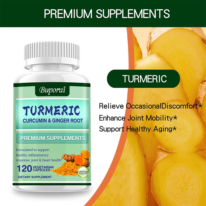 Turmeric Curcumin + Ginger Roo - Turmeric Curcumin Capsule review and price